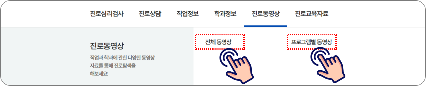 진로동영상 예시